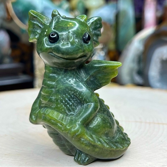Other - Green Jade Dragon Figurine
